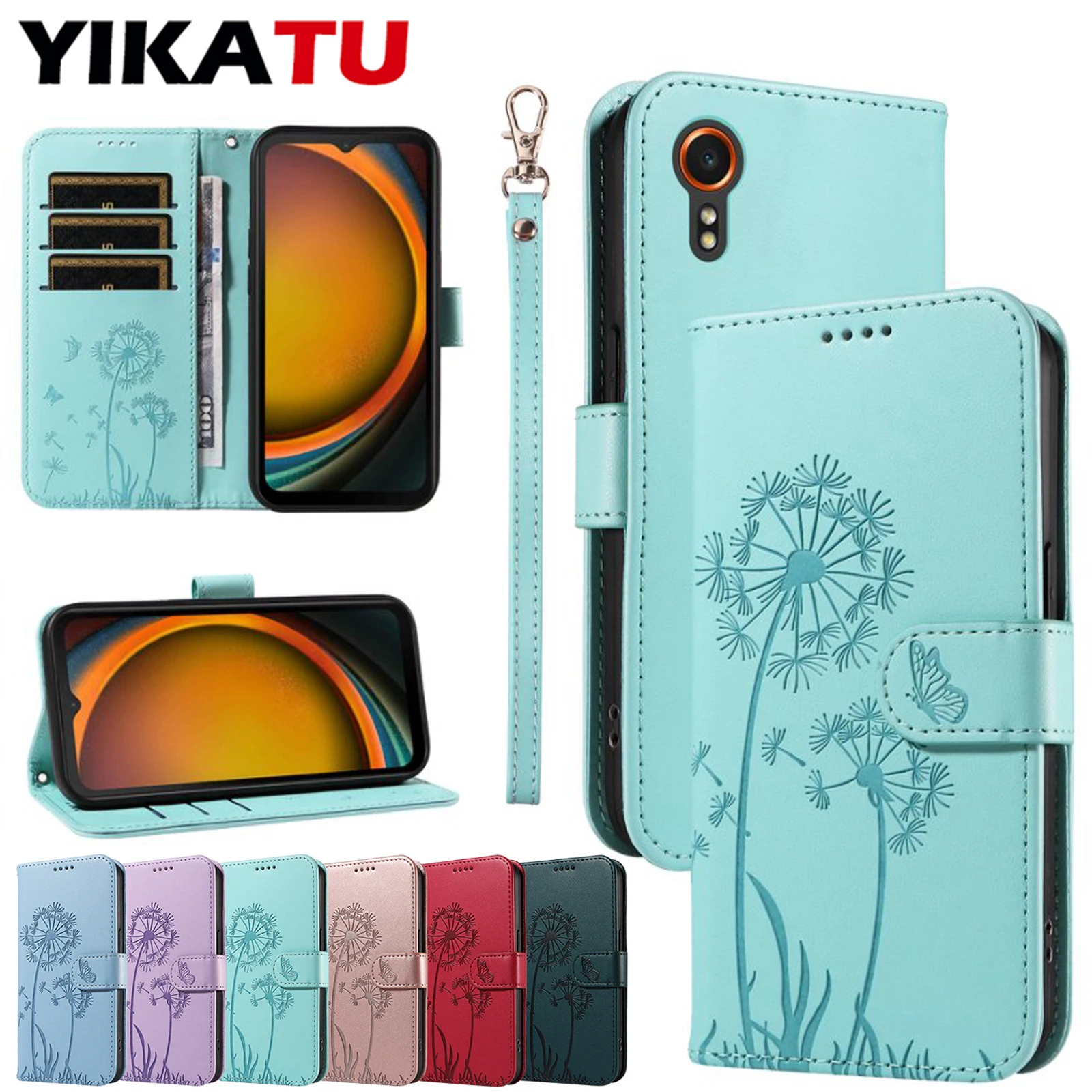 Leather Wallet Phone Case - Universal Fit