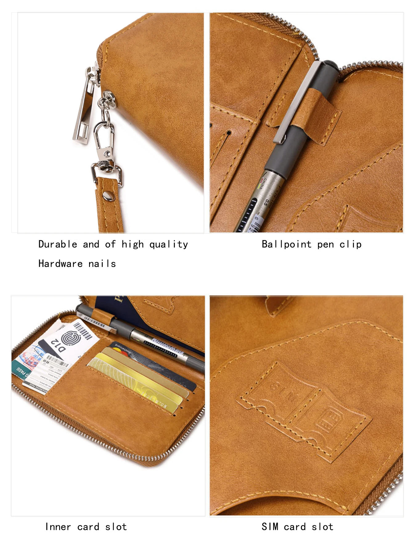 RFID Anti-Theft Retro Travel Wallet – Stylish and Multifunctional Passport Holder