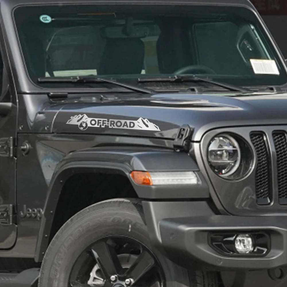 車のボンネットカバーサイドステッカージープラングラー JK JL TJ YJ 世界地図マウンテンオフロードグラフィックビニールデカール自動車の付属品  - AliExpress 34 2007-2020 Jeep Wranglerのための屋根の流れシールのストリップフィット JK JL.防水防塵防止雑音耐久性のある