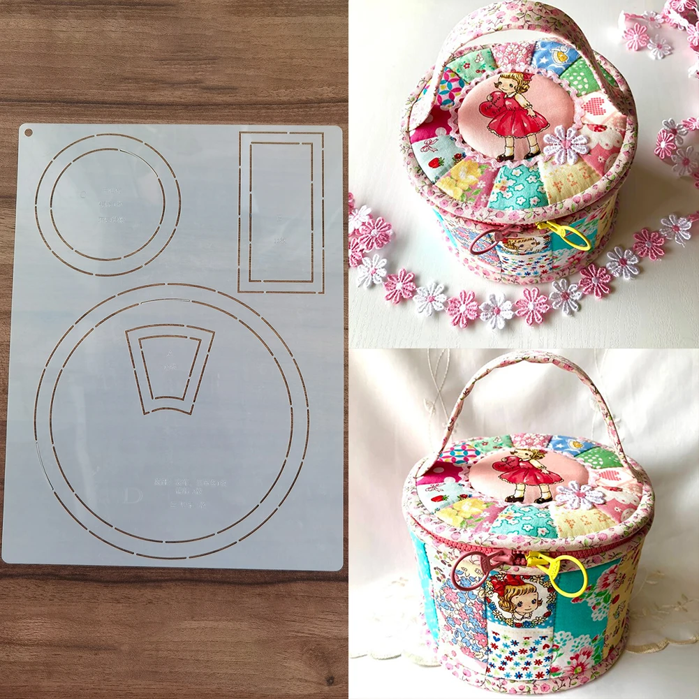 DIY Embroidery & Sewing Craft Stencil for Patchwork Bags - Reusable Template