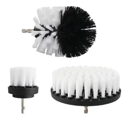 Enhanced Electric Cleaning Scrub Brush Set - Multipurpose Brushes for Tub, Tile, Corner, and Floor (White 3pcs brush)