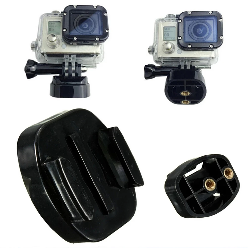 Sports Camera Camcorder Accessories with 1/4 inch Nuts for GoPro Hero 8 5 3 4 Base Mount Quick Release Plate Tripod Bracket