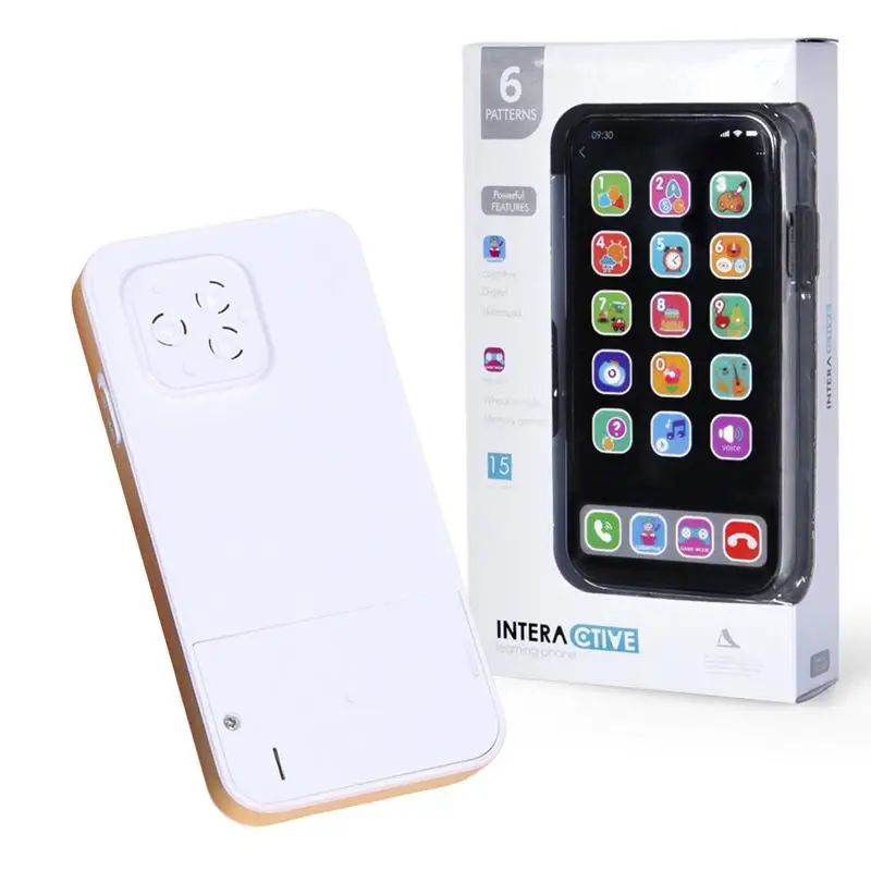 3-6 Years Toy Phone Babies Fake Phone Toys with Music Educational Cell Toys Toddlers Light Up Play Babies Gift