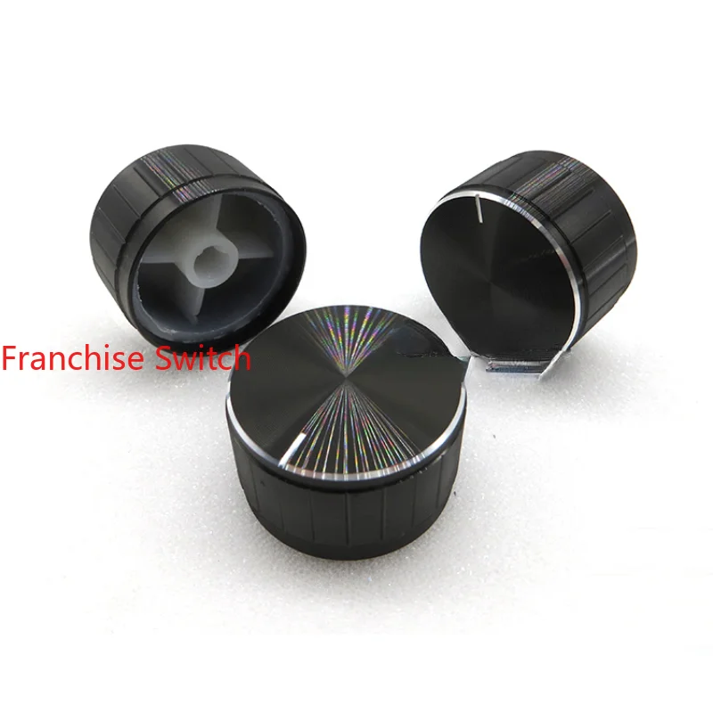10 Pezzi Di Alta Qualità Artigianale Manopola In Lega Di Alluminio Fine 30Mm * 17Mm Nero Tangente Bordo Luminoso Mezzo Asse Super Valore Nuovo Prodott
