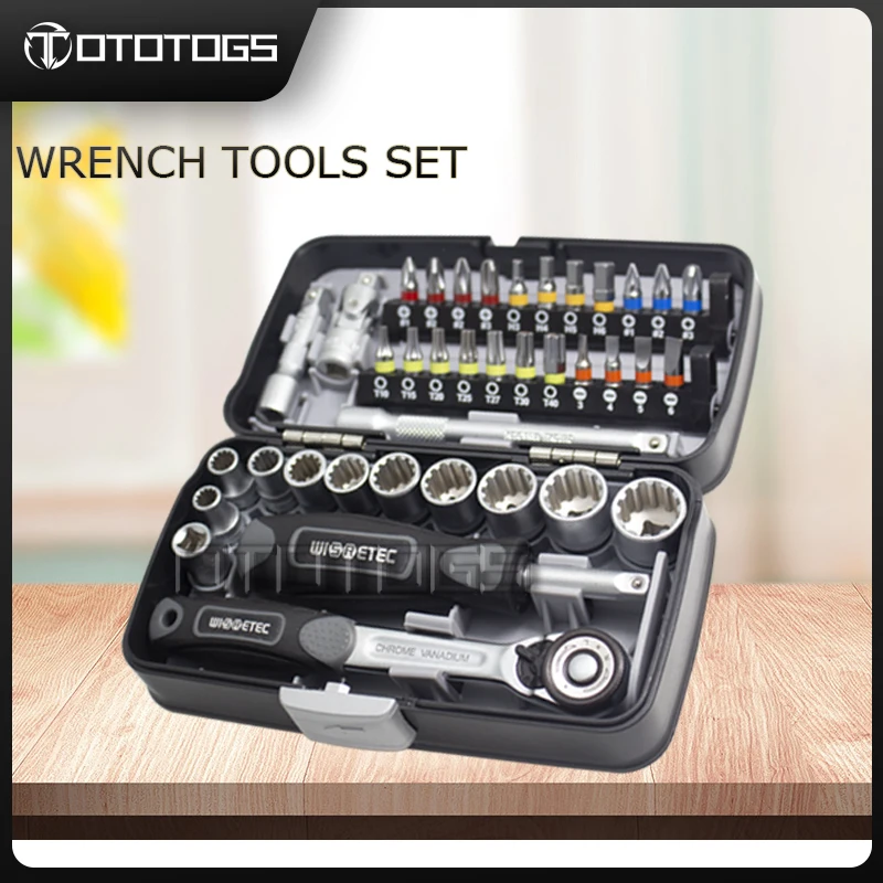 38pcs Combination Set Wrench Durable Socket Spanner Screwdriver Household Motorcycle Car Mini Repair Tool Kits Accessory 38pcs combination set wrench durable socket spanner screwdriver household motorcycle car mini repair tool kits accessory