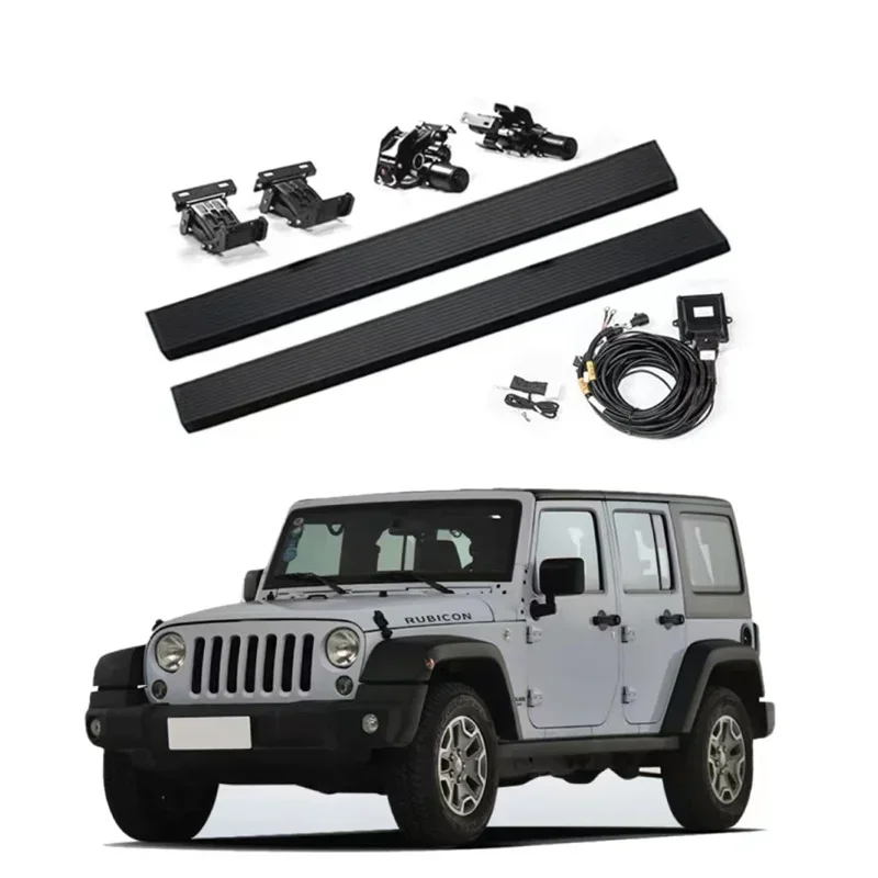 

Fits For Jeep Wrangler JK JL 2/4 Door 2007-2021 High Quality Electric Running Boards Side Step Bar Pedals