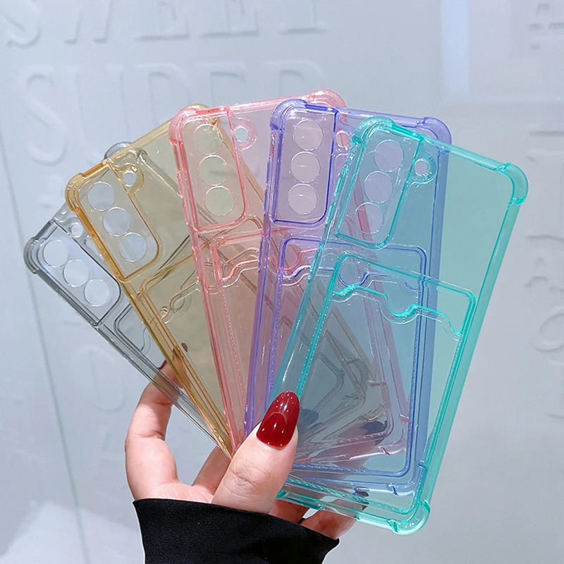Sleek Card Wallet Phone Case with Transparent Design