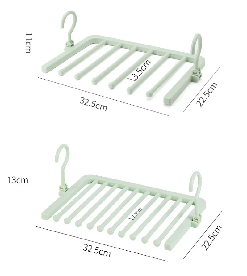 Multi-layer Hangers Foldable Hanging Windproof Storage Underwear Drying Rack Balcony Closet Organization Percheros Para Ropa 5