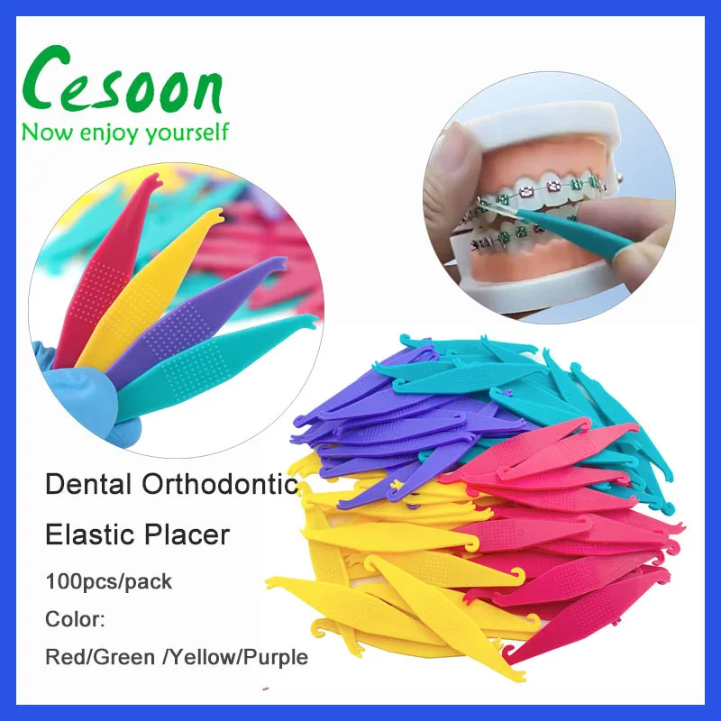 10100PcsDentalOrthodonticElasticPlacerForBracesElasticRubber