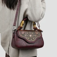 Sac à bandoulière rétro pour femmes, sac à main de haute qualité imprimé en 3D diagonale, classique bureau, pas trop grand ou trop petit sac de luxe 4