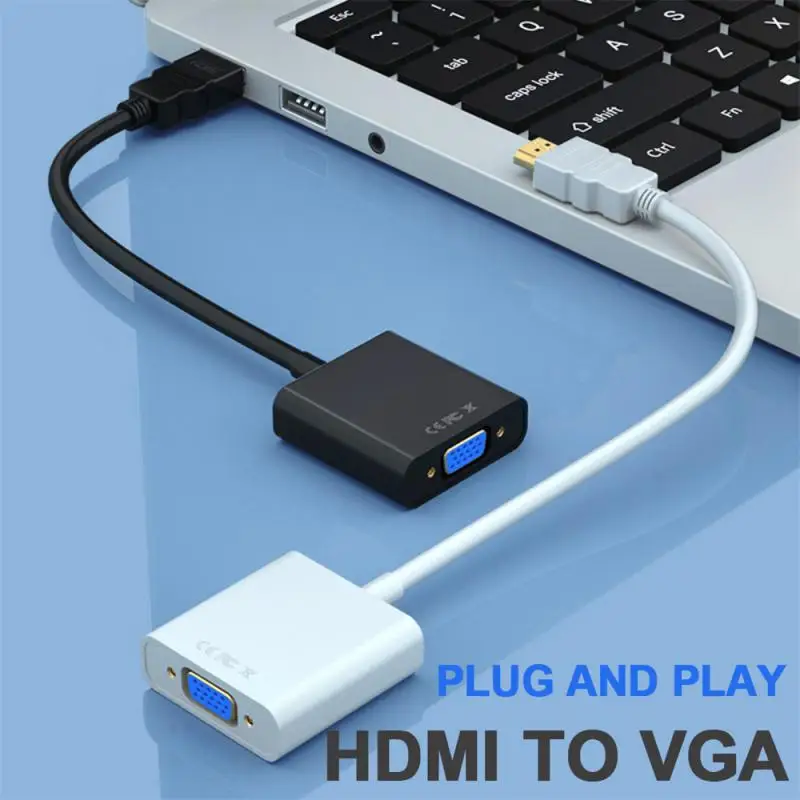 오디오 전원 공급 장치가 있는 1080P VGA 케이블 변환기, 수-VGA 암 변환기 어댑터, 태블릿 노트북 PC TV용