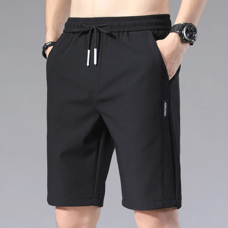 Pantalones cortos deportivos elásticos para hombre, pantalón corto informal para correr en la playa y al aire libre, a la moda, M-5XL