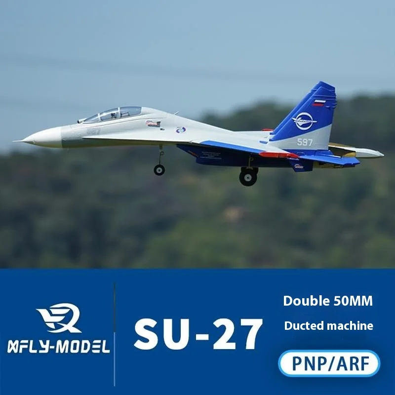 Xfly 50mm Ducted Jet Twin Engine Su27 All-Weather Heavy Fighter Electric Remote Control Model Assembled Fixed Wing 3