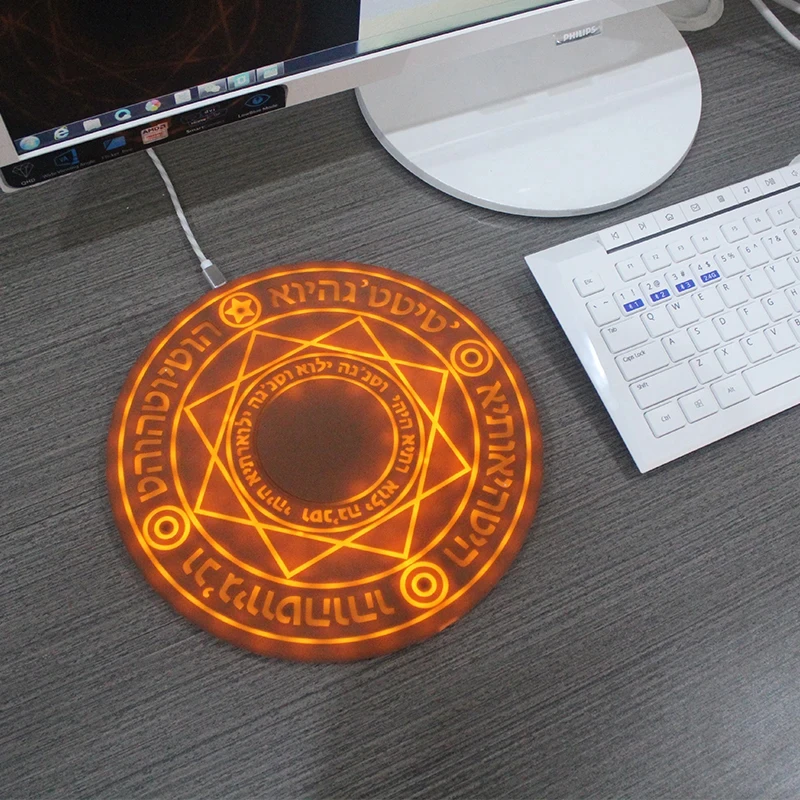Magic Light Array Wireless Charger Secondary Cell Phone Fast Charger 10W Charging Pad for some Mobile Phone