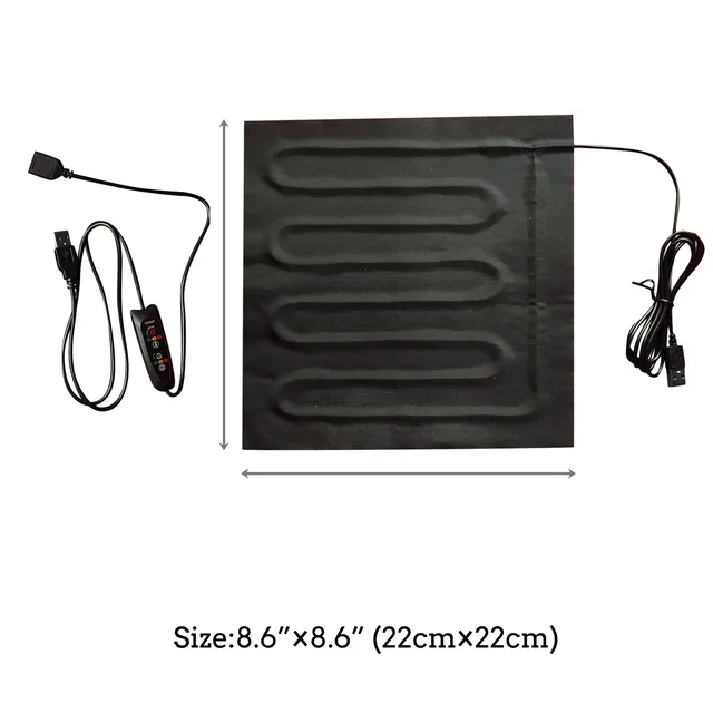 Karosszéria Kézmelegítő Usb Töltés Elektromos Fűtőpadfűtés Hőfűtés Fűtött Iroda Otthoni Kültéri Pad Szőnyeg Kiegészítők - Image 6