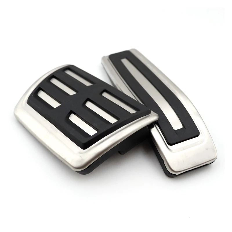 Stainless Steel Car Foot Pedals for Volkswagen VW Touareg 7P 2011~ Gas Accelerator Brake Non-slip Restfoot Pedal Cover Pads