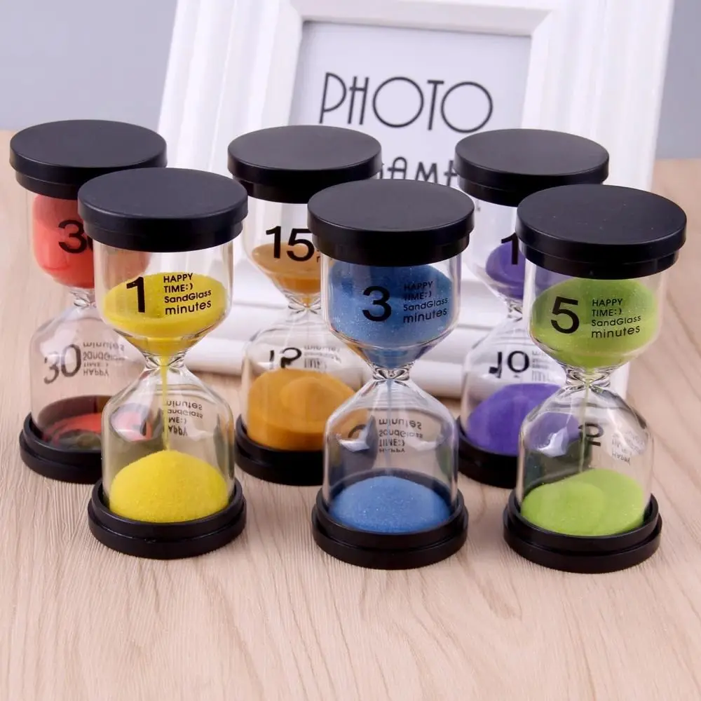 Electroplate Home Decoration Time Reminder Graduation Gift Glass Tube Desktop Ornament Hourglass Timer Sandglass Time Funnel Sand Timer Liquid Hourglass Timer Colored Hourglass