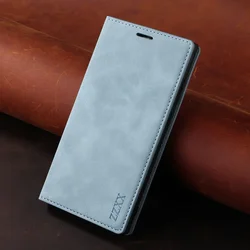 Premium Wallet Magnetic Flip Leather Case - Stylish and Durable Protection for Galaxy A71 (Light blue)