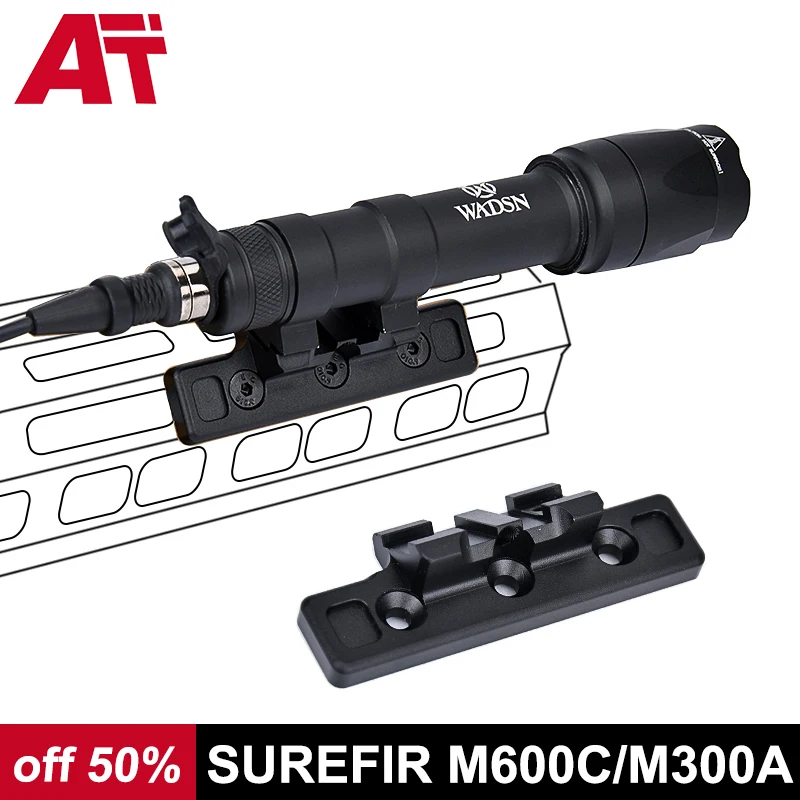 Lampe Tactique WADSN M300A / M600C Avec Interrupteur SL07 - LED Puissante Pour Chasse Ou Défense