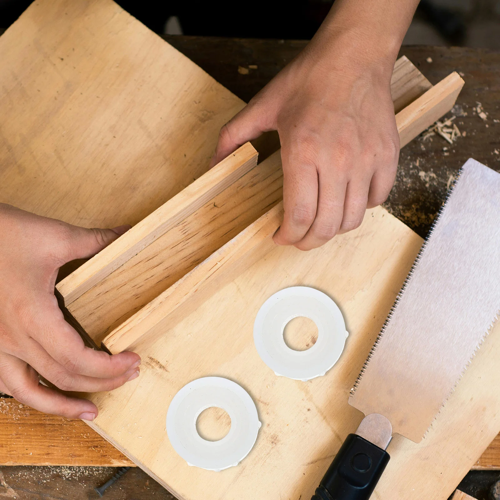 2 Sets Grinding Wheel Reducing Sleeve Bench Grinder Arbor Adapter Desktop Plastic