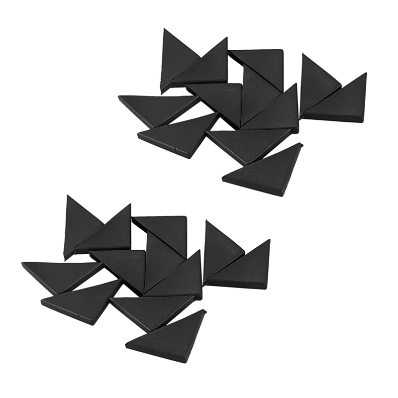 24 Pc Shape Triple Cornered Glass Table Corner Protector Cushion 10Mm X