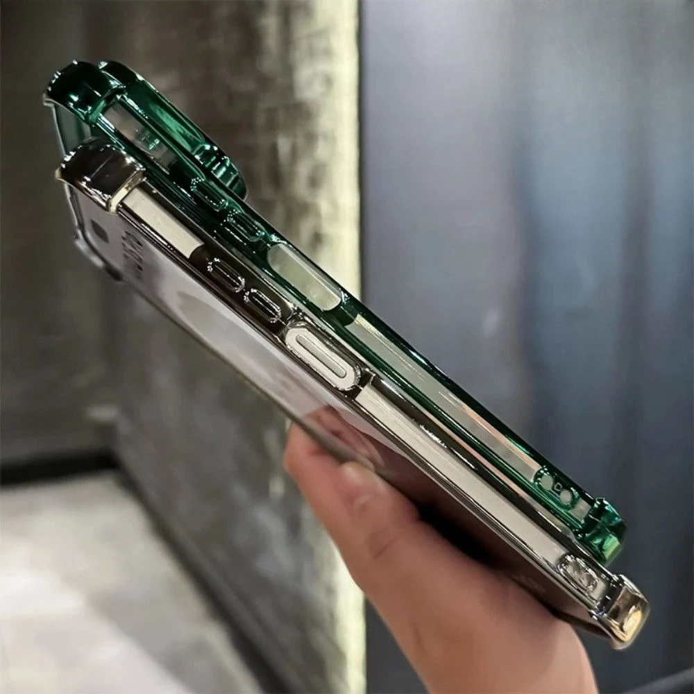 Fashionable Electroplated Transparent Anti-slip Shockproof Phone Case