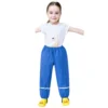 Kids Raincoat Rain Pants Waterproof Cartoon Children’s Kids Rain Dungarees Mud Trousers Waterproof Breathable for Girls Boys 3