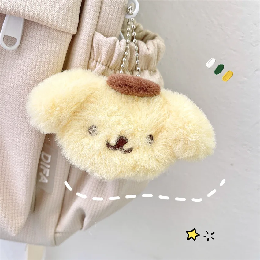 Pompompurin Anime Kawaii Plush Key Chain Cinnamorol Kt Cat Cartoon Cute Soft Stuffed Pendant Bag