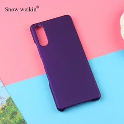 Sleek Matte Hard Plastic Case Cover for Sony Xperia - Durable Protection and Stylish Design (Purple)