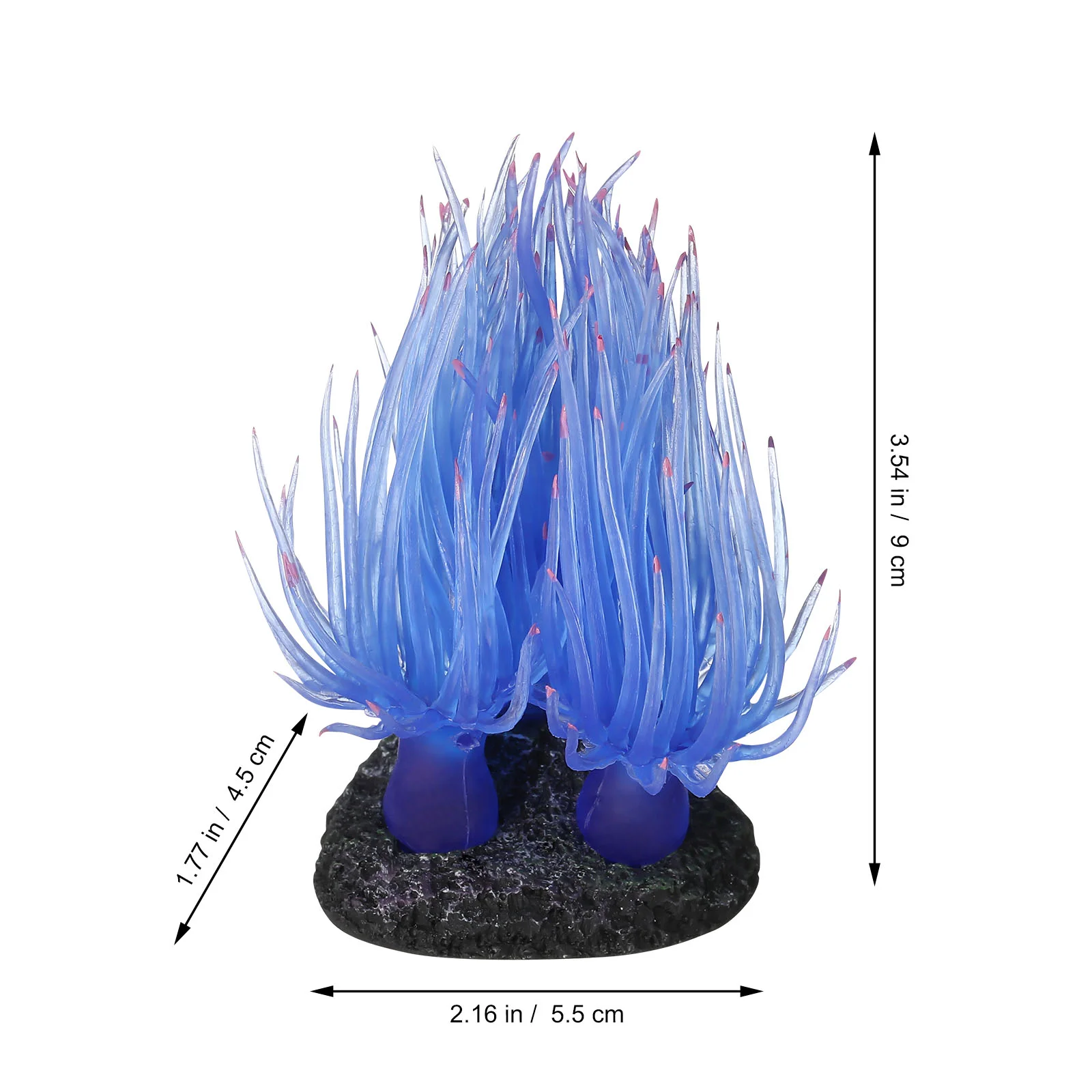Flexible Artificial Coral Soft Decor Fish Tank Aquarium Water Landscape Accessories Pet Products Non Toxic Sea Anemone Base