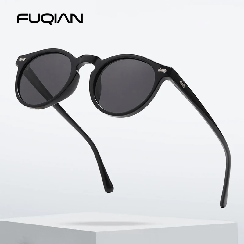 

Retro Round Sunglasses Men Women Fashion Small Polarized Sun Glasses For Male Female Literary Vintage Shades Driving Eyeglasses