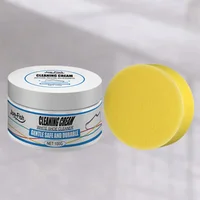 Multi-Functional Cleaning Cream Deep Cleansing Tools Reusable Sports Shoes Cleaner with Wipe Sponge Stains Remover 2