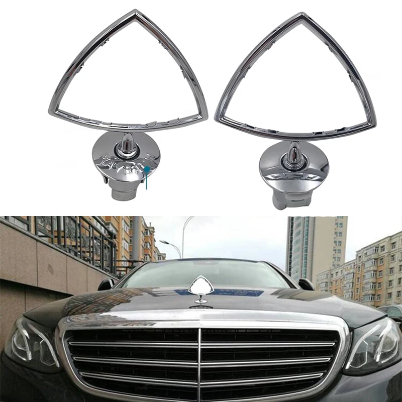 For Maybach Logo Car Front 3D Metal Standing Emblem Auto Hood Rear Badge for Mercedes-Benz Maybach C E S class S400 S500 S600