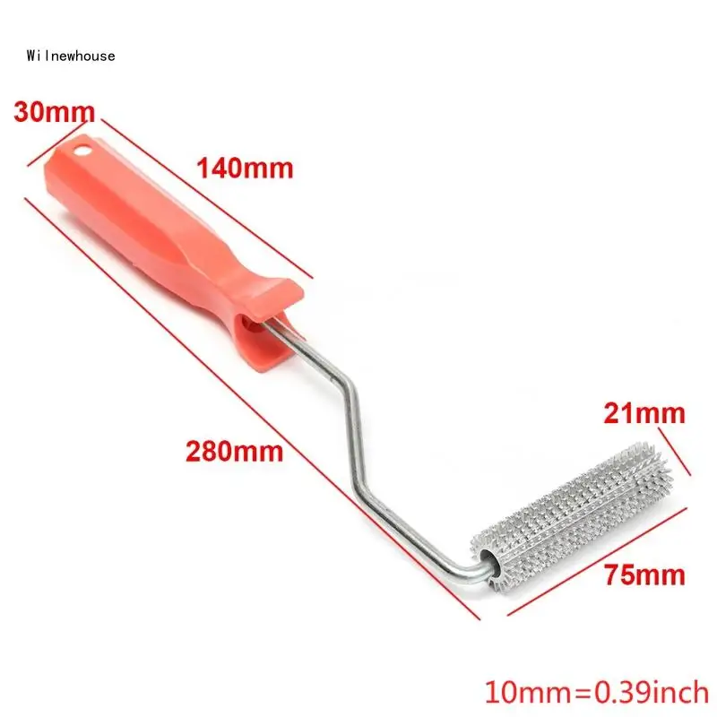 Bubble Paddle Tool 75x21mm Laminating Bubble Roller Aluminum Alloy Fiberglass Paddle Roller Bubble Tool