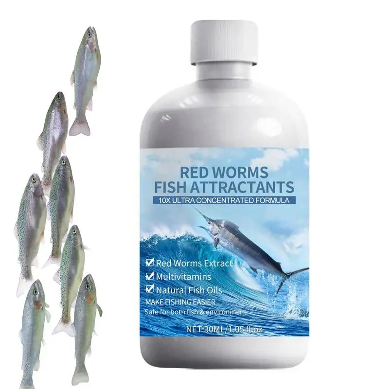 Red Worm Scent Fish Attractives For Baits Natural Red Worm Scent 30Ml Altamente Concentrato Fish Lure Enhancer Per Cod Tilapia