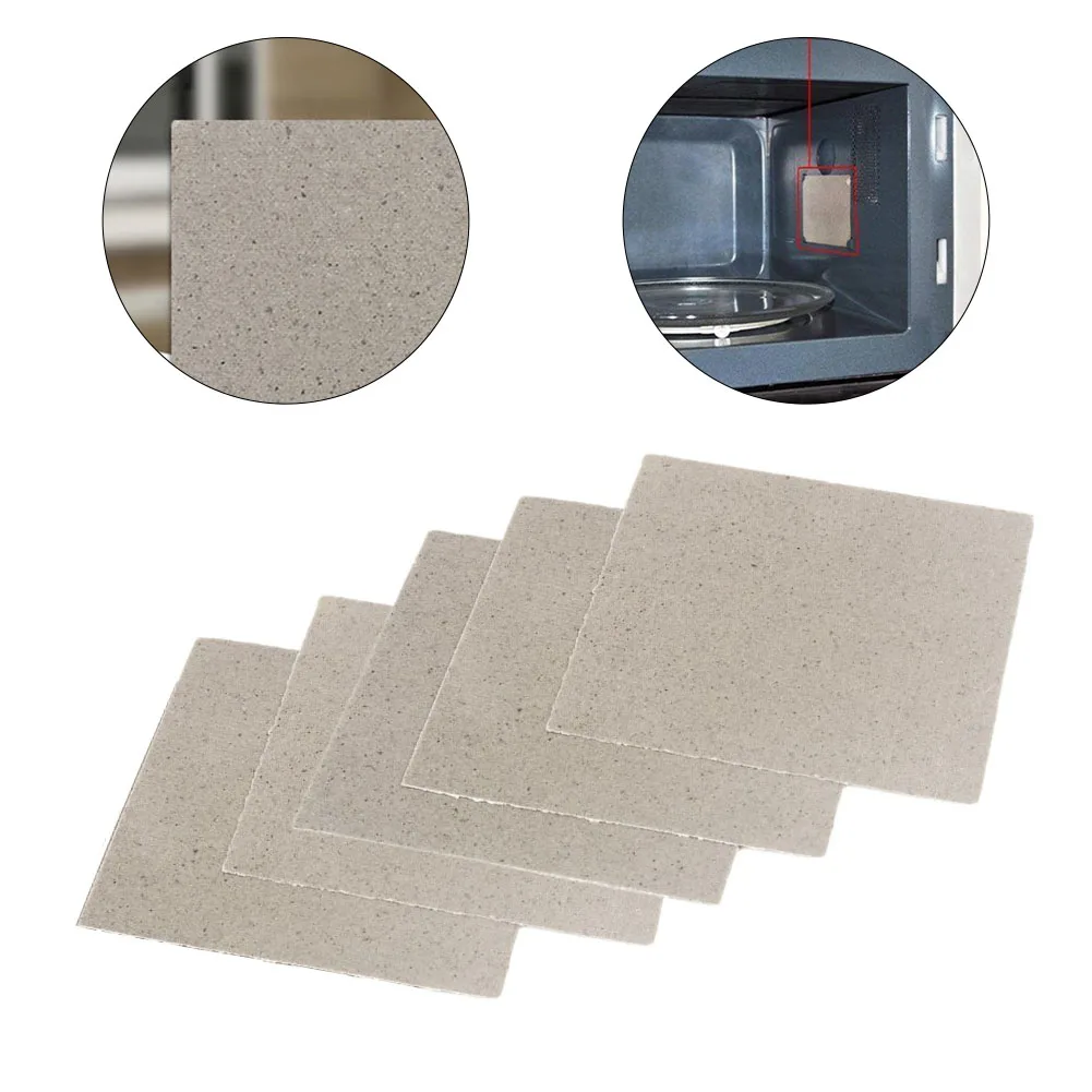 Universal Microwave Oven Mica Sheet Wave Guide Replacement Cover Sheets 5pcs 11x11cm Microwave Oven Mica Plate Sheet