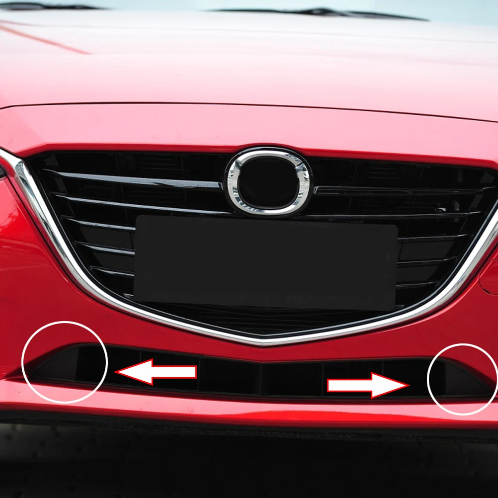 Car Front Bumper Triangle Trim Cover Cap Replacement Right Left Lower Grille For Mazda 3 Axela 2014 BHN1-50-101 BHN1-50-102 car bumper cover