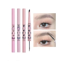 FLORTTE Eyebrow Pencil Eyebrow Tinting Cream 2-in-1 Dual Head Mascara Long Lasting Waterproof Natural Brow Makeup Cosmetics 1