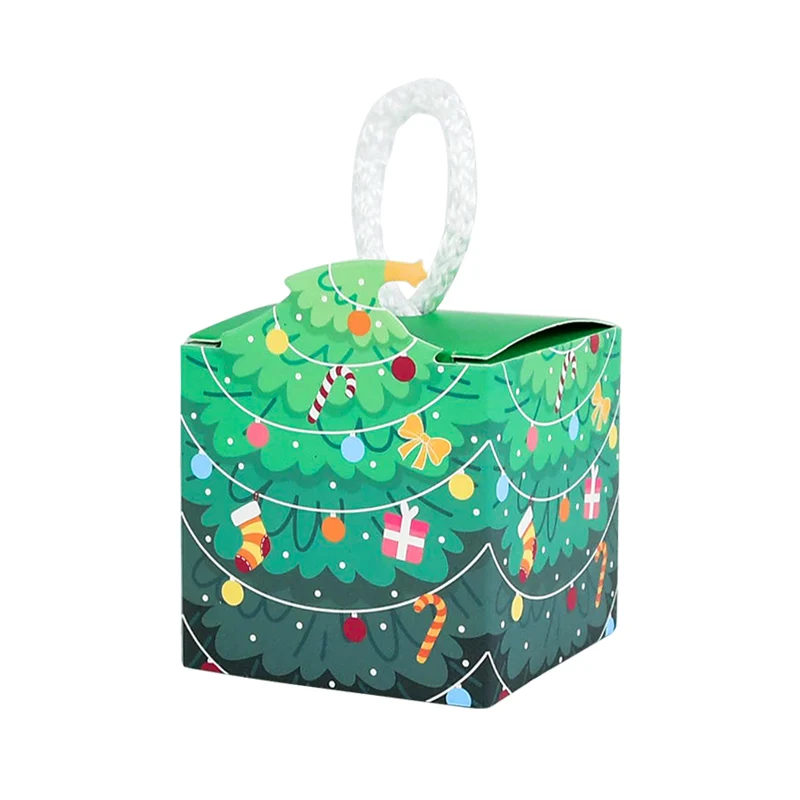 thumbnail image 1 of 10 cajas de regalo de Navidad, árbol de Navidad, Papá Noel, muñeco de nieve, papel, dulces, galletas, cajas de embalaje, bolsas, regalos para niños, Navidad, Año Nuevo 2025, 1 of 5