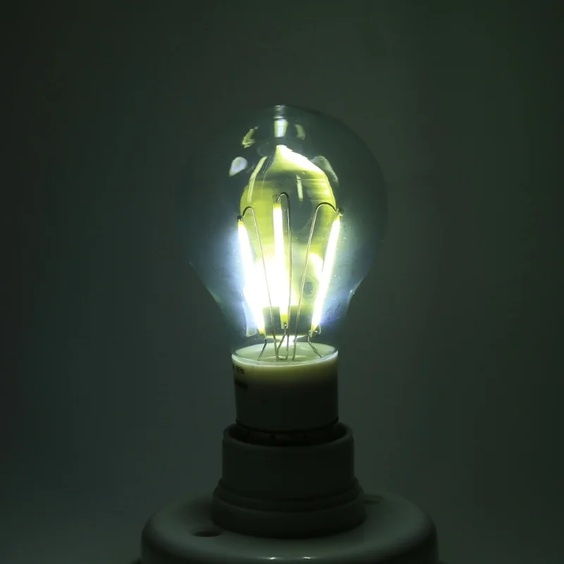 E27 12V COB LED 필라멘트 전구 360도 비조광 조명 새 제품(4W 따뜻한 흰색)