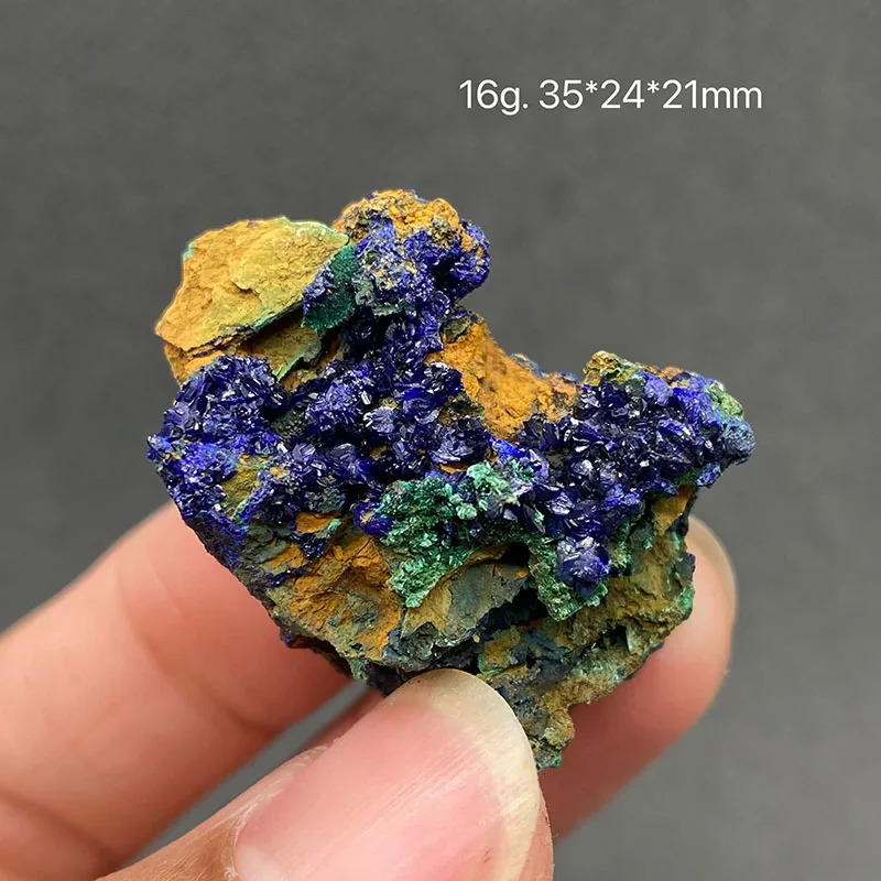 100% natural azurite and malachite symbiotic raw stone mineral specimen healing crystal gem collection