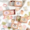 45pcs/Box Vintage Label Paper Scrapbooking Notes Handwritten Message DIY Handmade Collage Decorative Materials Office stationery 2