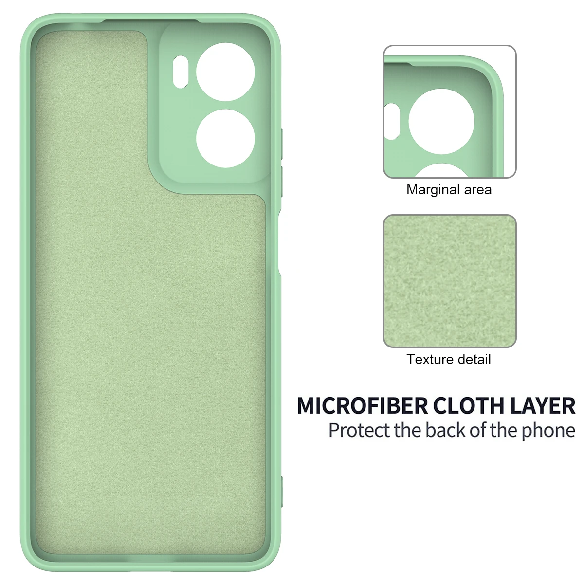 Premium Liquid Silicone Shockproof Phone Case - Elegant Protective Back Cover