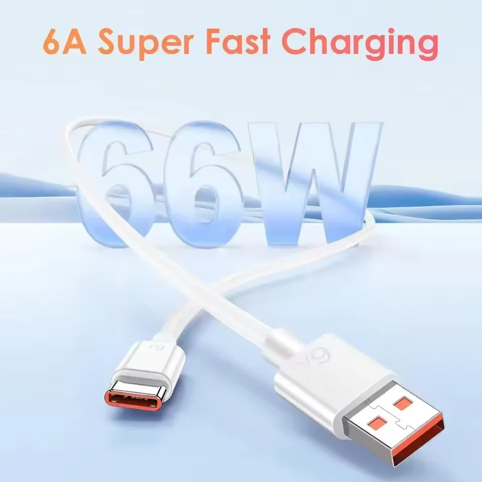 TPC Mobile Caricabatterie Super Charge 66W Con Cavo USB-C – Compatibile Huawei P50, Mate 40 Pro, Nova 8/9, MatePad Pro