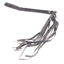 Deluxe PU Leather Performance Riding Crop and Party Flogger (Black)