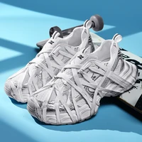 2025 haute qualité nouveaux hommes chaussures pour femmes été respirant course confortable sport maille Couple papa chaussures mâle mode chaussure 5