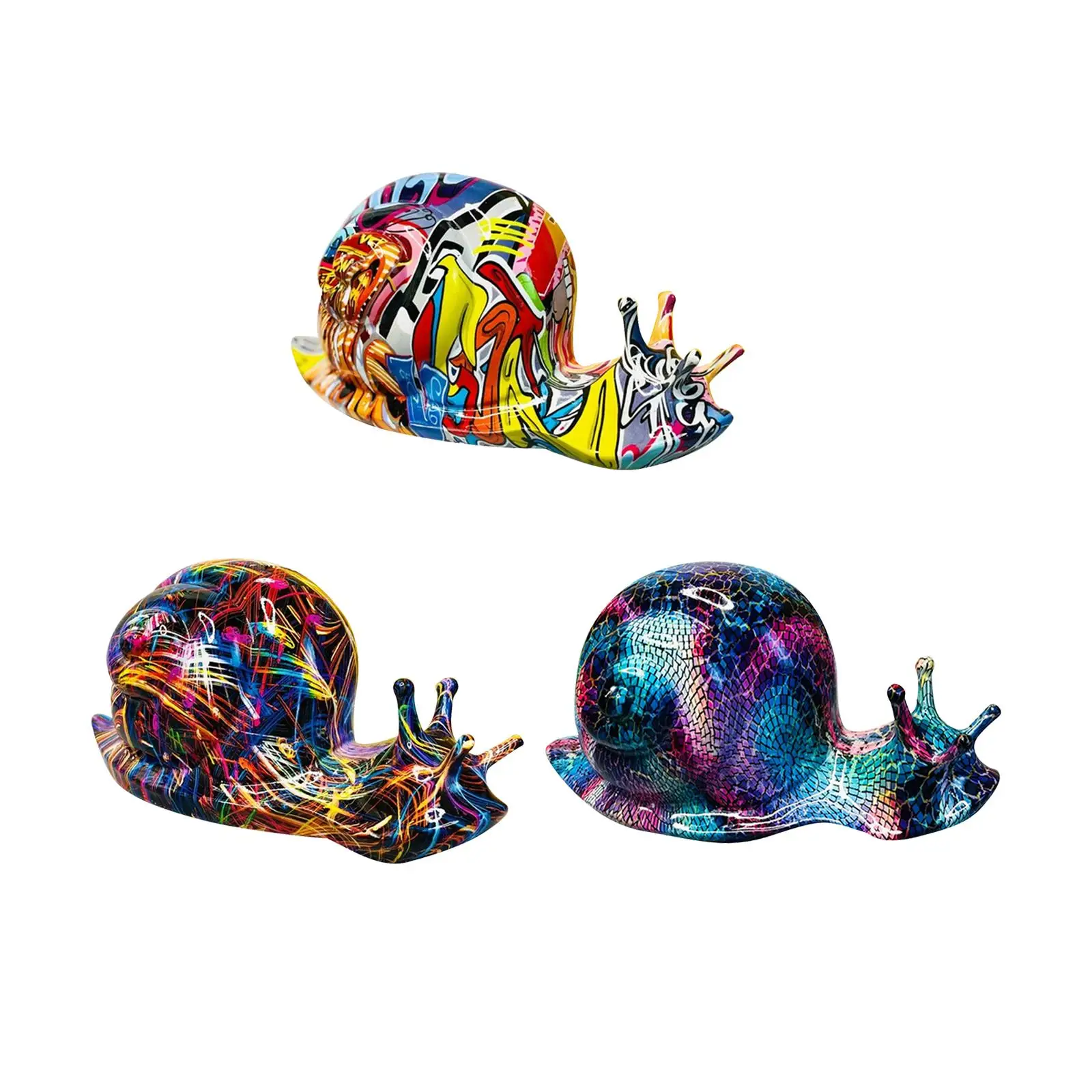 

Snails Sculpture Ornament Table Centerpiece Figurine for Shelf Home