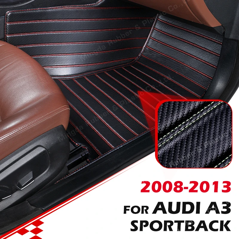 

Автомобильные коврики на заказ для AUDI A3 8P sportback 2008 2009 2010 2012 2013, автомобильные подкладки для ног, задняя крышка