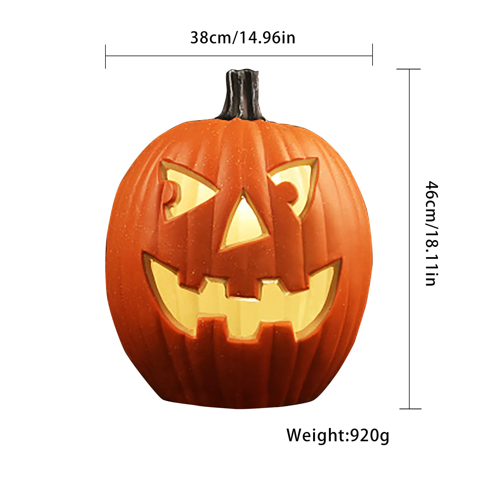 Description Picture 6 of itemHalloween Led Pumpkin Lantern, Led Light Lamp Lantern Home Props Bar, Halloween Decor Led Lantern Scene Layout Home Decoration
