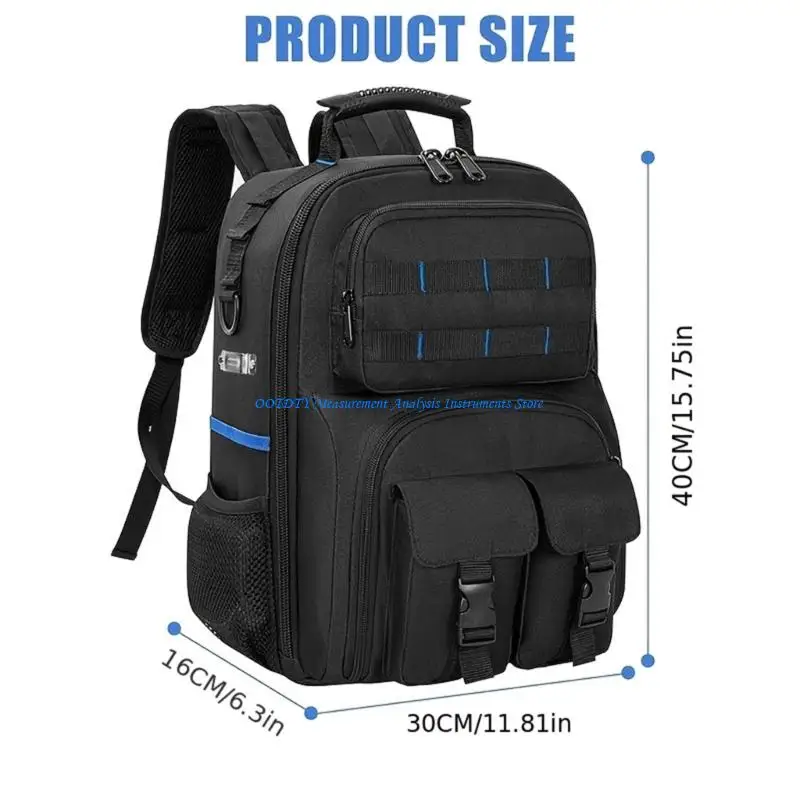 367D 도구 가방 배낭 Eelectrican 건설용 헤비 듀티 도구 정리 가방